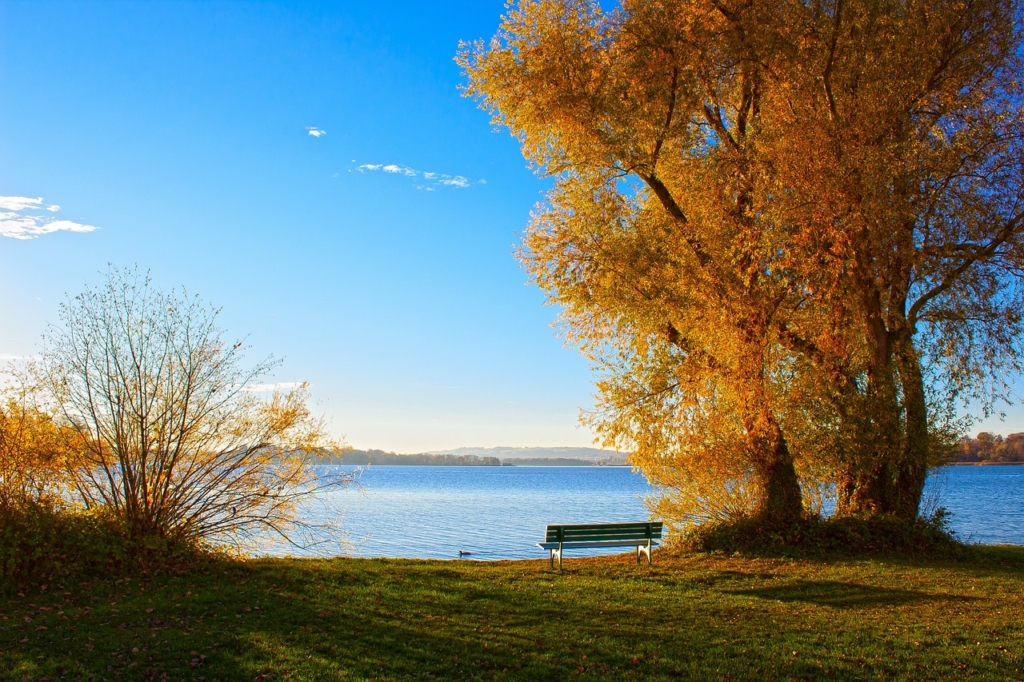 Chiemsee im Herbst