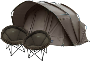 MK Fort Knox 2.0 Pro Dome 2 Mann Angelzelt mit Angelstuhl